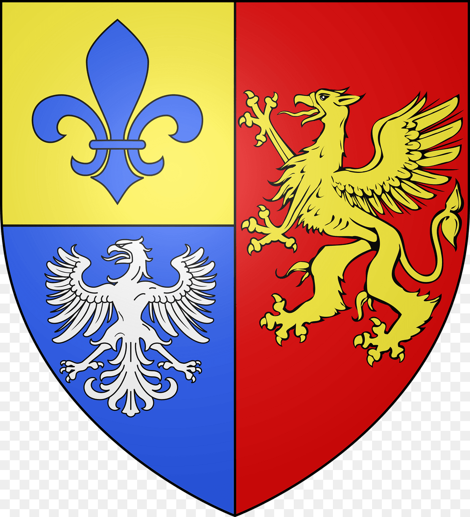 Blason Ville Fr Saint Bonnet Le Chteau Loire Clipart, Armor, Shield, Emblem, Symbol Free Png Download
