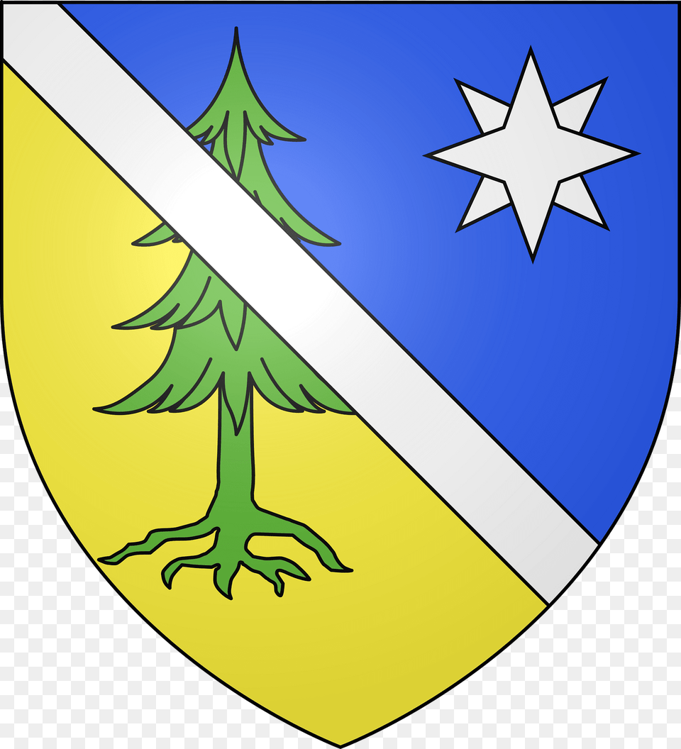 Blason Ville Fr Saint Laurent En Grandvaux Jura Clipart, Armor, Shield, Animal, Fish Free Png