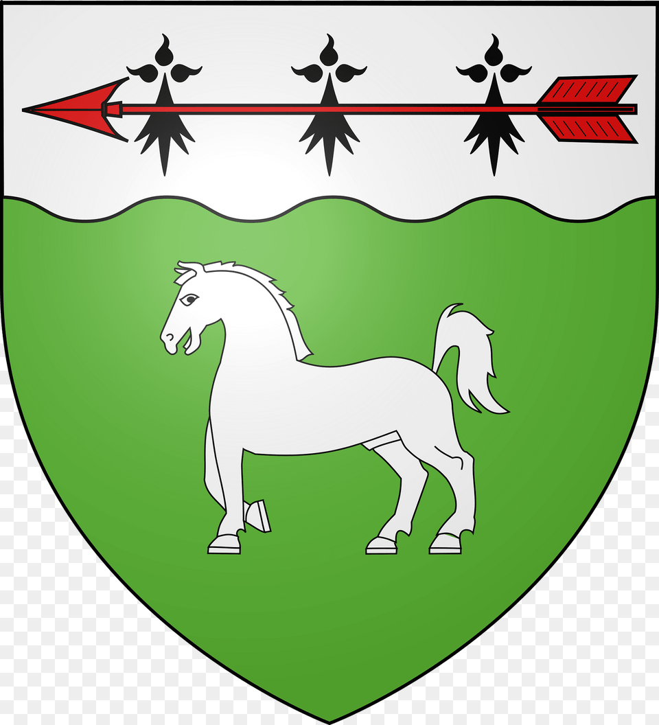 Blason Ville Fr Saint Segal Finistre Clipart, Animal, Horse, Mammal, Armor Png