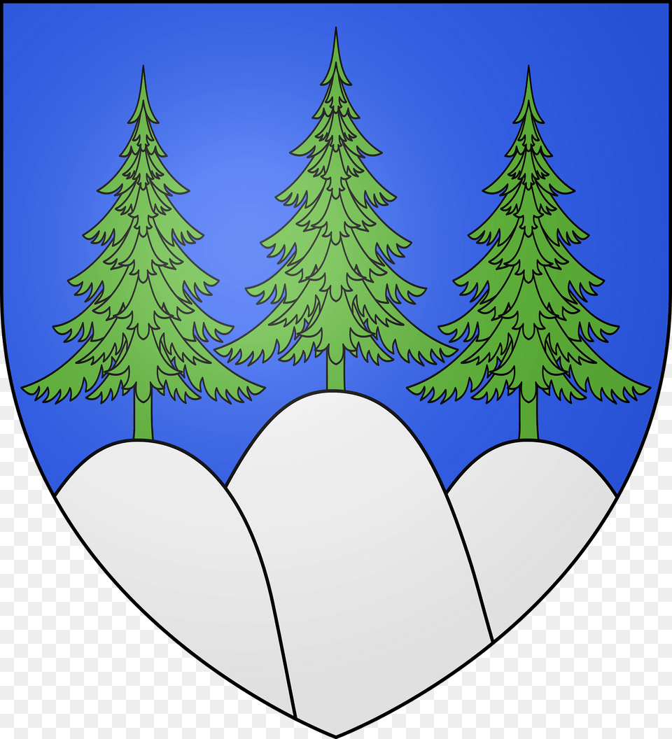 Blason Ville Pelussin Loire Clipart, Fir, Plant, Tree, Pine Free Transparent Png