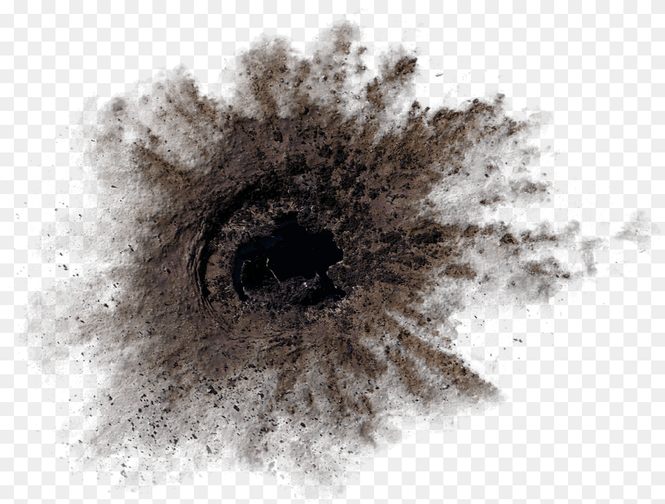 Blast Crater Explosion Decal, Hole, Nature, Outdoors, Night Free Png Download