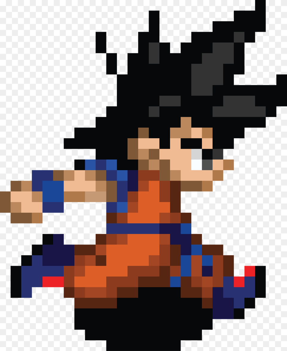 Blast Goku Run 1 Goku Running Sprite, Game, Super Mario Png Image