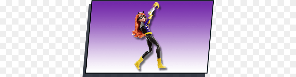 Blaster Action Batgirl Doll New Dc Superhero Girl Dolls Catwoman, Clothing, Costume, Person, Figurine Png
