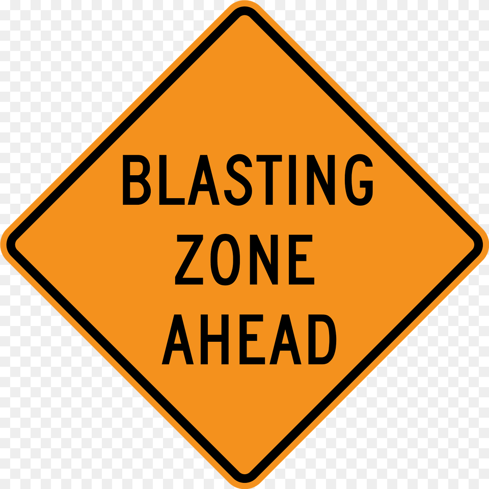 Blasting Zone Ahead Clipart, Sign, Symbol, Road Sign Png
