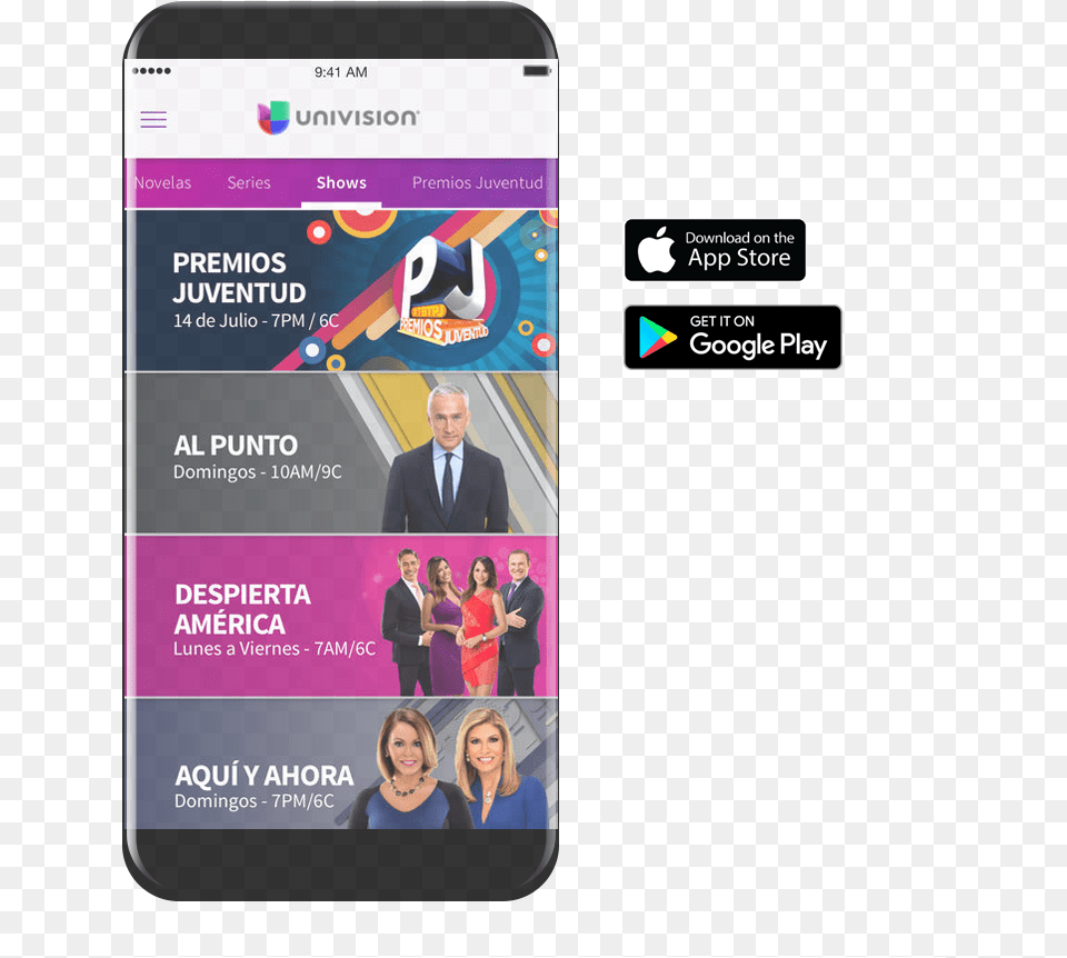 Blastoff Digital App Agency Univision App Novelas, Adult, Person, Woman, Female Free Png Download