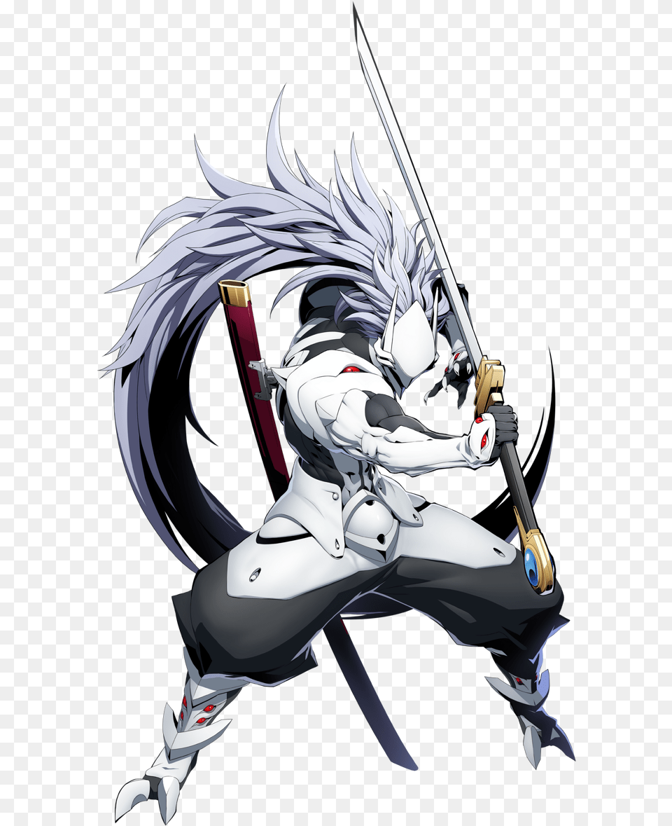 Blazblue Cross Tag Battle Hakumen, Sword, Weapon, Book, Comics Free Transparent Png