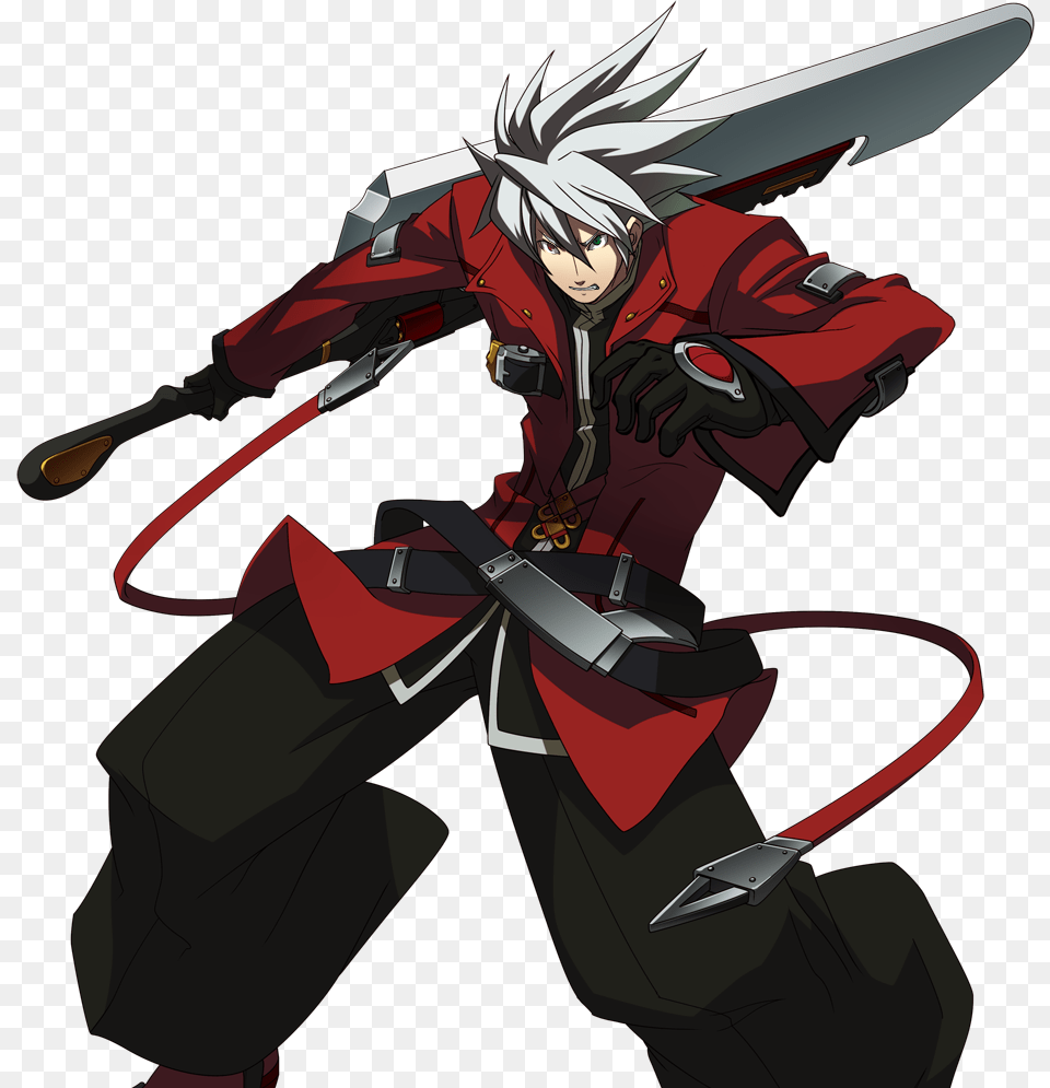 Blazblue Cross Tag Battle Image Transparent Ragna The Bloodedge, Book, Comics, Publication, Face Free Png