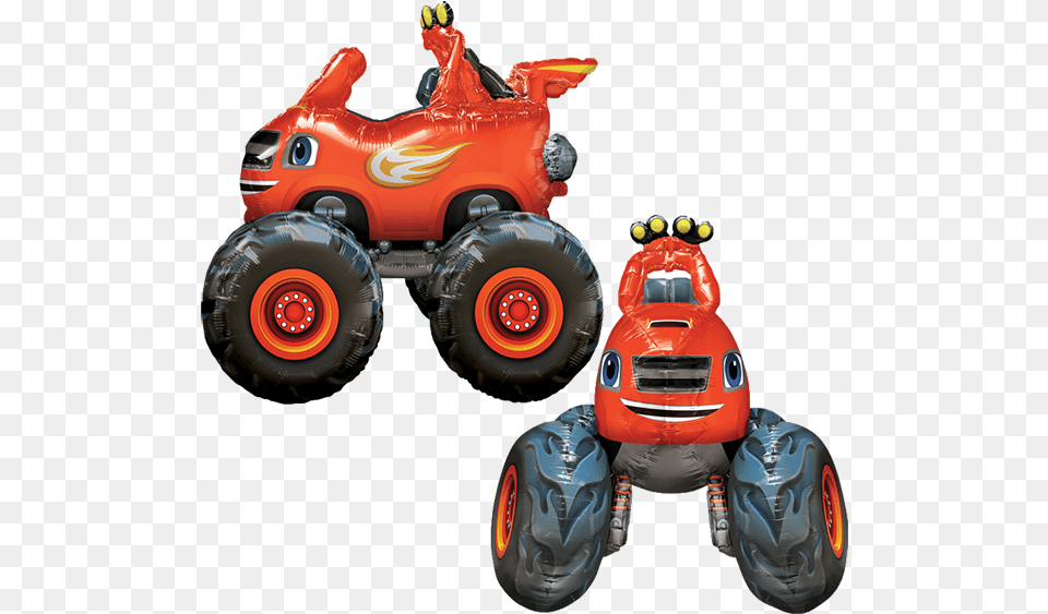Blaze And The Monster Machine Balloon, Wheel, Grass, Lawn, Lawn Mower Free Transparent Png
