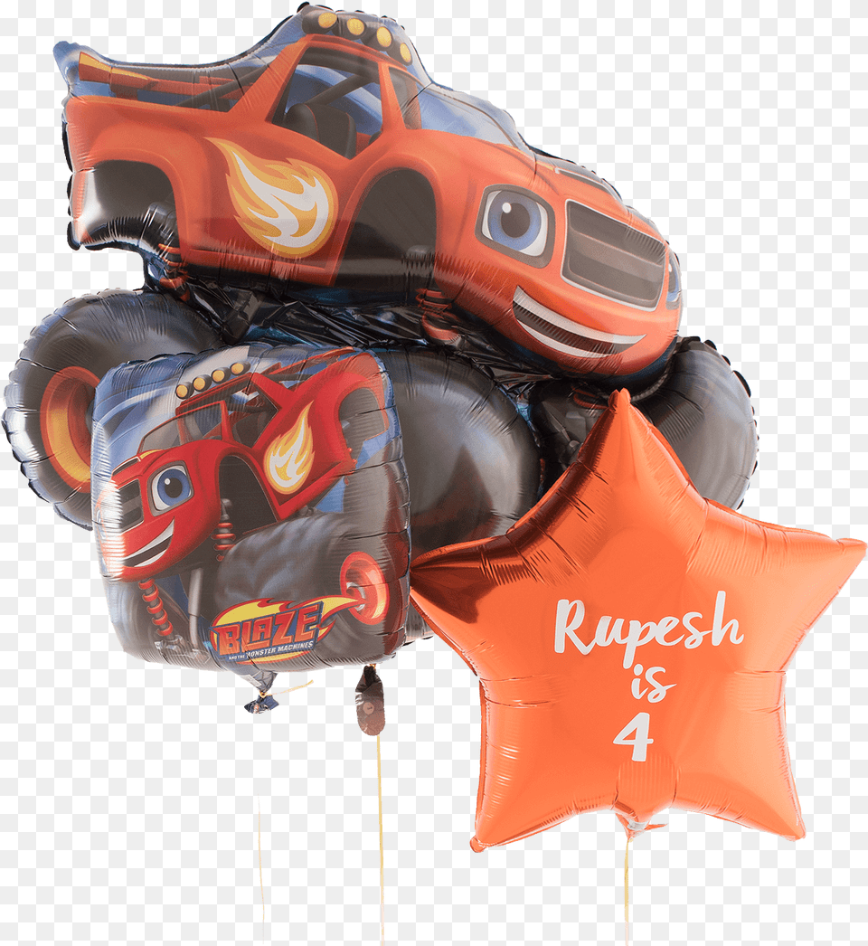 Blaze And The Monster Machine Bunch Toy Vehicle, Clothing, Lifejacket, Vest, Balloon Png Image