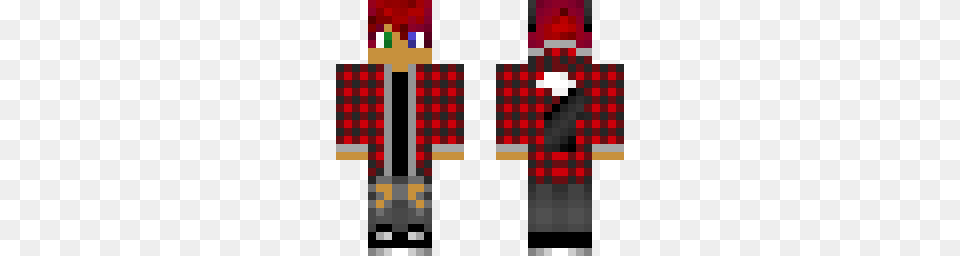 Blaze Flannel Minecraft Skin, Tartan Png