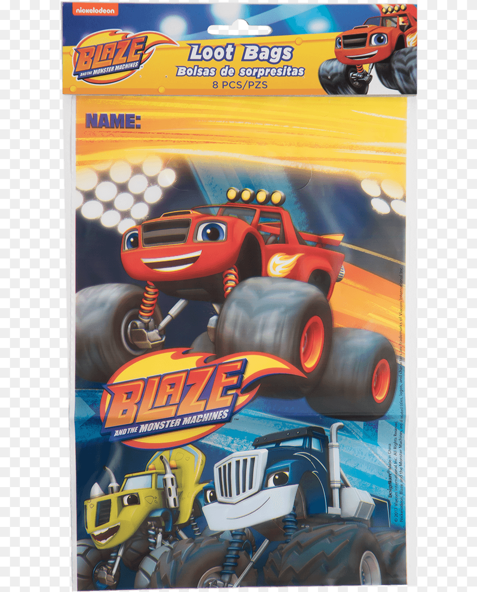 Blaze Loot Bags Blaze And The Monster Machine Posters, Wheel, Car, Transportation, Vehicle Free Png