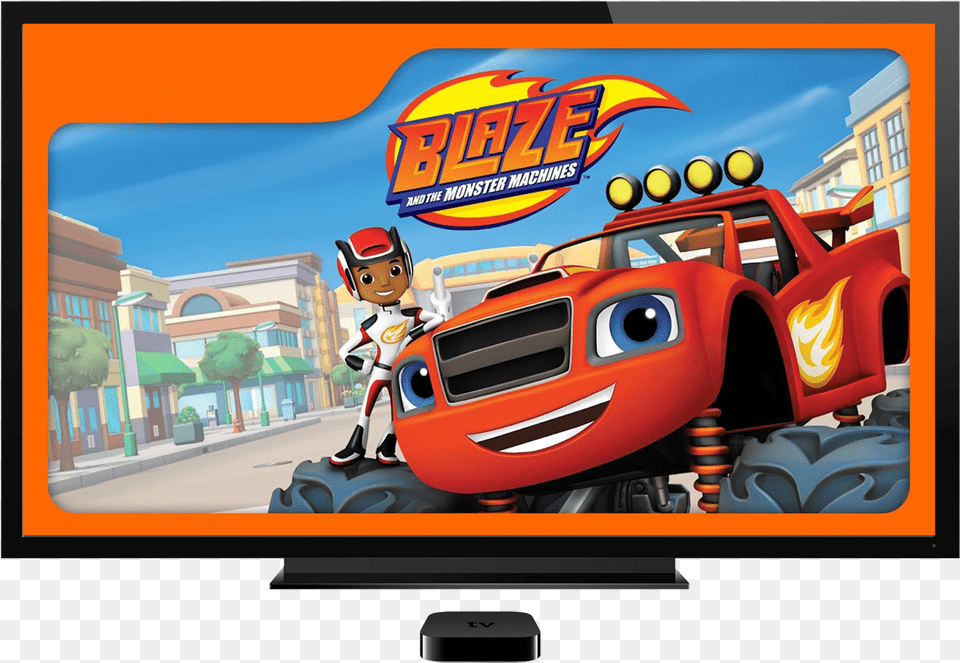 Blaze Monster Machine Background, Tv, Computer Hardware, Electronics, Screen Png Image