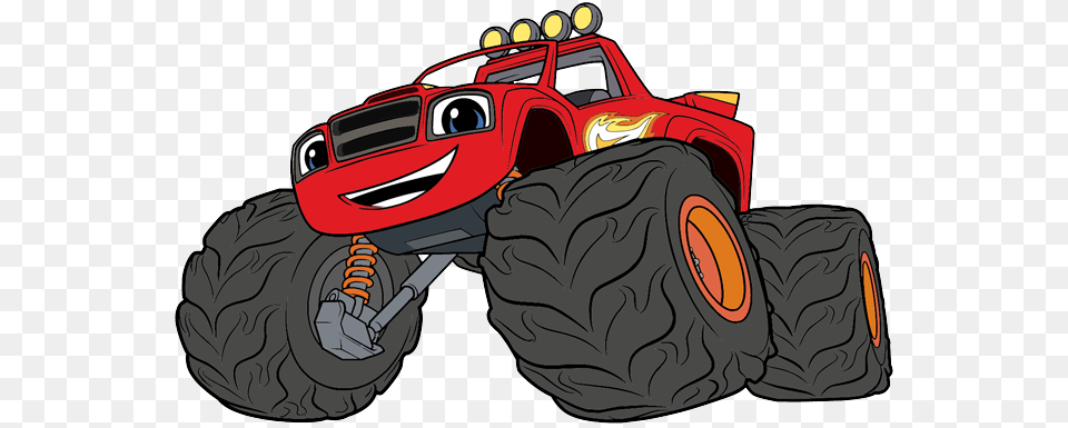 Blaze Monster Trucks Cartoons, Bulldozer, Machine, Transportation, Vehicle Free Png Download