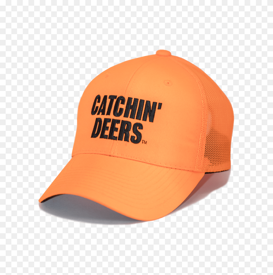 Blaze Orange Meshback Hat, Baseball Cap, Cap, Clothing Free Png Download