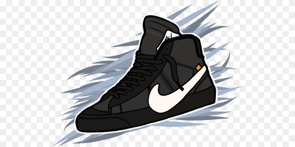 Blazer Black Vector Concept Branding Black Air Max Off White Shoes Vector Art, Clothing, Footwear, Shoe, Sneaker Free Png Download