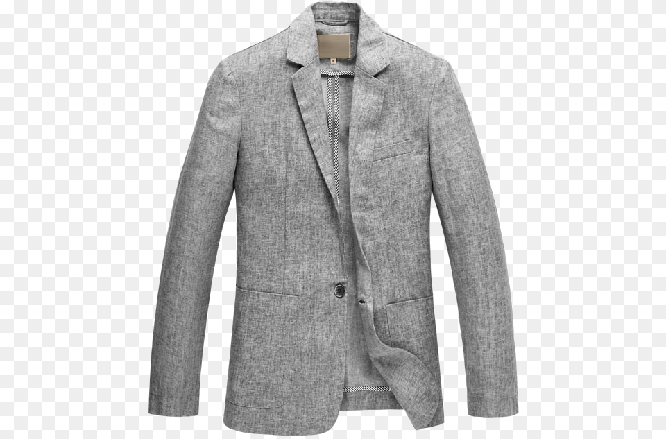 Blazer For Men Sky Grey Linen Blazer, Clothing, Coat, Home Decor, Jacket Png Image