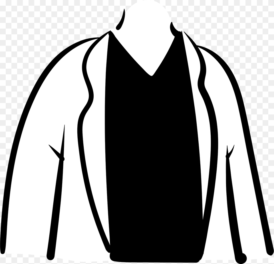 Blazer With Black T Shirt Clipart, Long Sleeve, Clothing, Sleeve, Coat Free Png Download