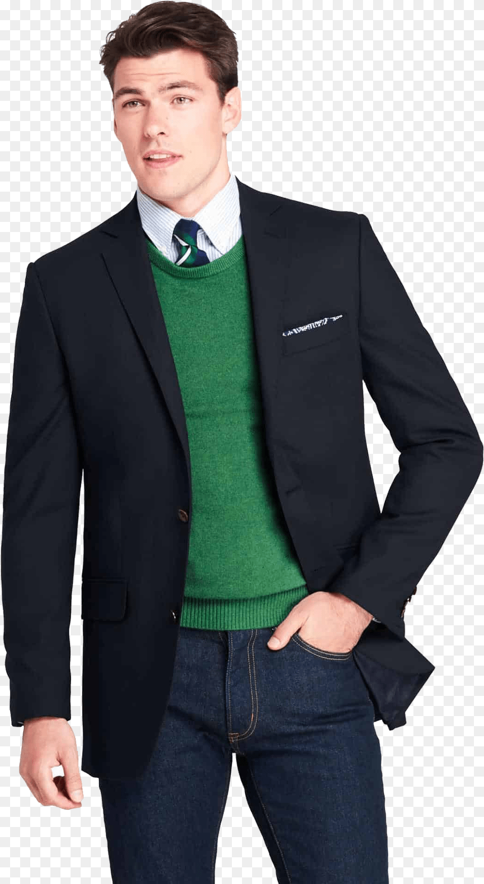 Blazer With Jeans Clipart Colour Trousers To Wear With Navy Blazer Mens, Jacket, Suit, Formal Wear, Coat Free Png Download