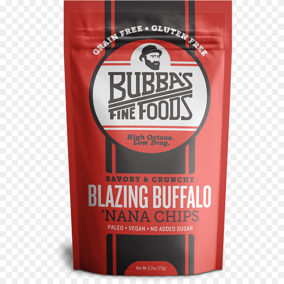 Blazing Buffalo 39nana Chips Bubba39s Fine Foods Nana Chips, Advertisement, Poster, Person, Face Free Png