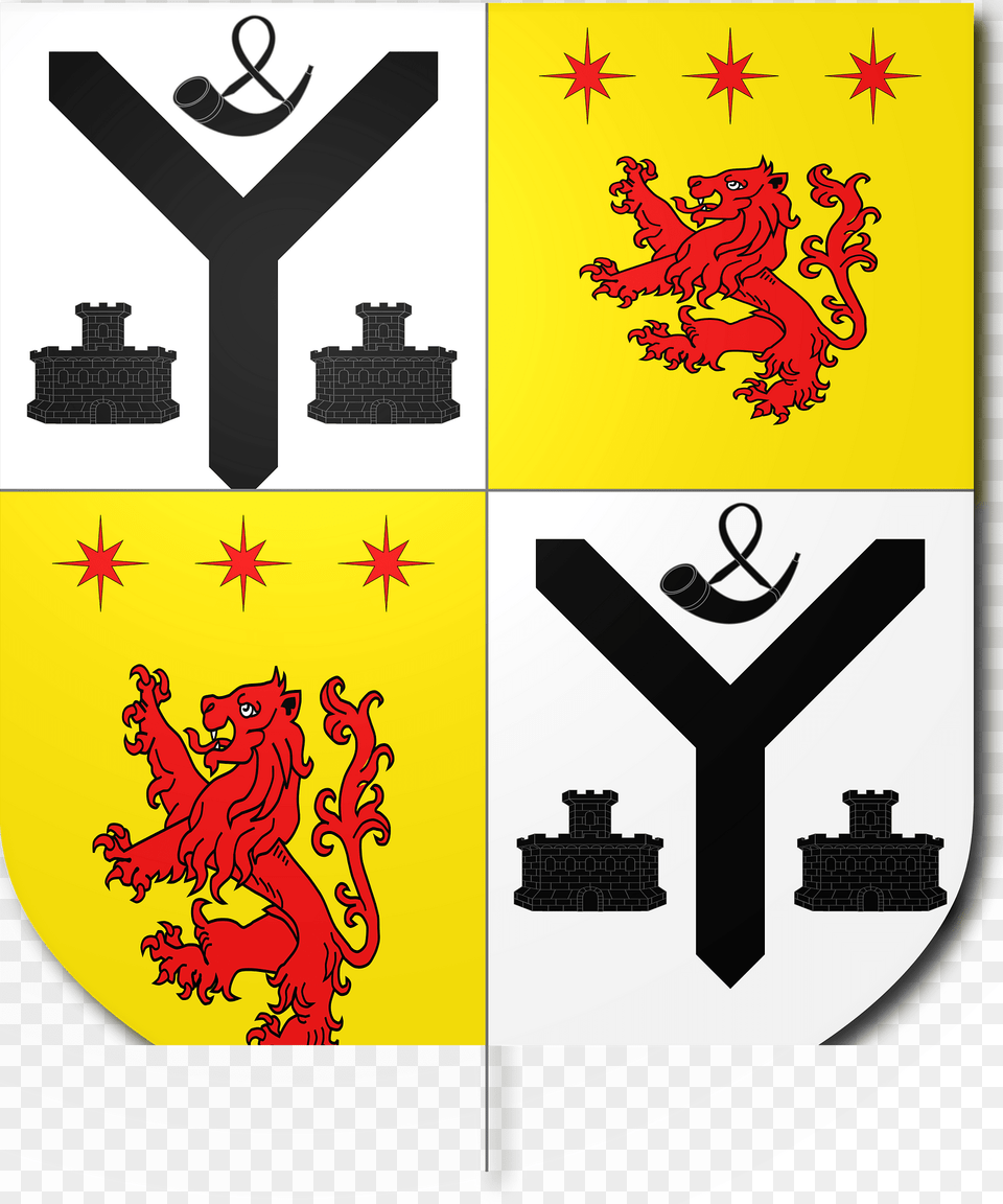 Blazon Of Fairlie Cuninghame Baronets Of Robertland 1630 Clipart, Armor, Cross, Symbol Png Image