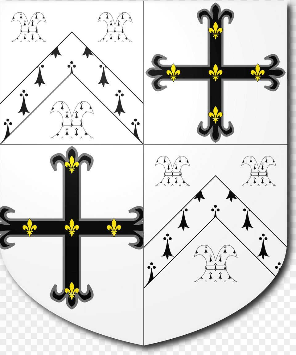 Blazon Of John Edward Walcott Clipart, Armor, Cross, Symbol, Shield Free Transparent Png