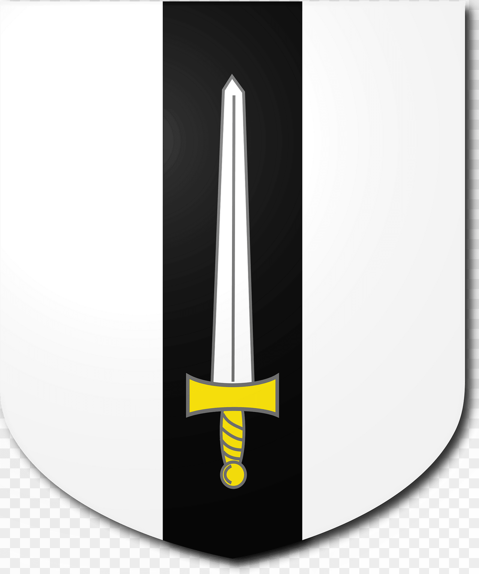 Blazon Of Nelthorpe Baronets 1666 Clipart, Sword, Weapon, Blade, Dagger Png Image
