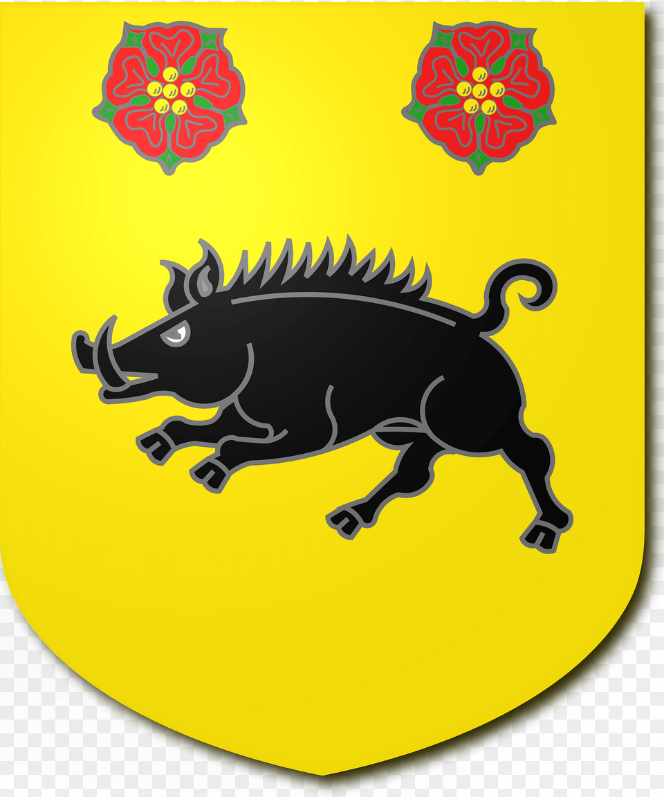 Blazon Of Sir Richard Gilpin 1st Baronet Clipart, Armor, Animal, Mammal, Pig Png