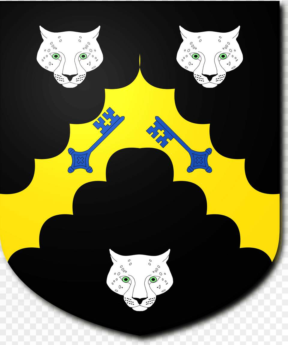 Blazon Of Wentworth Baronets Of Parlut 1795 Clipart, Logo, Symbol, Animal, Cat Png Image