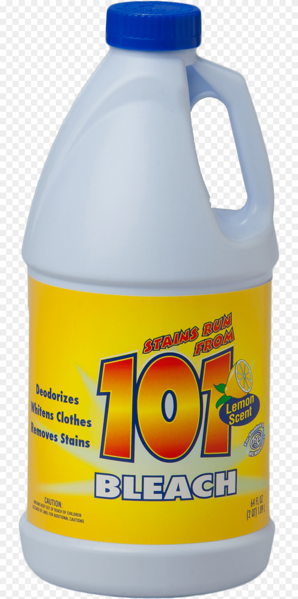 Bleach 101 Bleach Regular 1 Gallon 379 Lt, Bottle, Shaker, Beverage, Milk Png Image