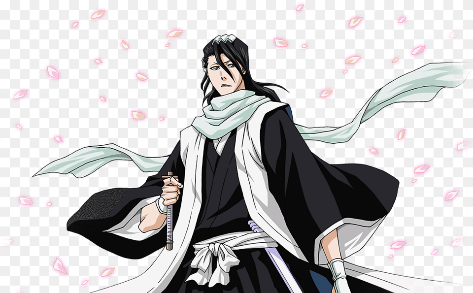 Bleach Anime Constructive Criticism Welcome Byakuya Anime Characters That Wear Black, Adult, Publication, Person, Female Free Png Download