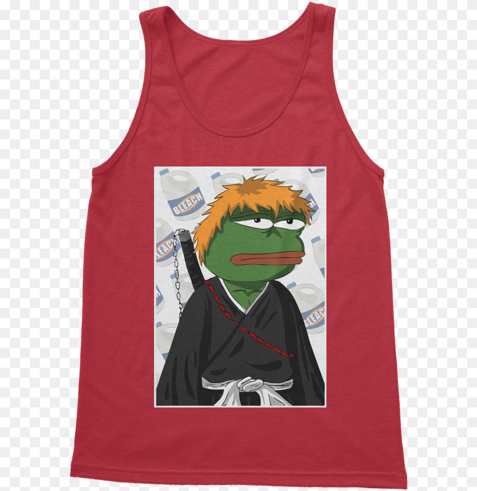 Bleach Anime T Shirt Ichigo, Clothing, Tank Top, Adult, Male Free Transparent Png