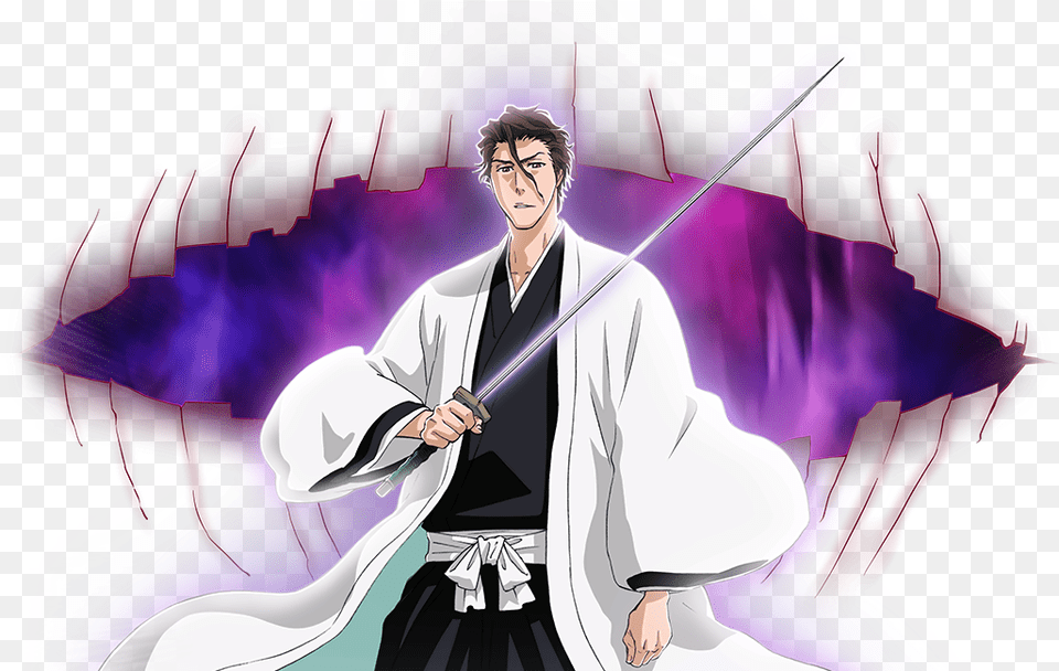 Bleach Brave Souls Sado Bleach Aizen, Sword, Weapon, Adult, Male Png Image