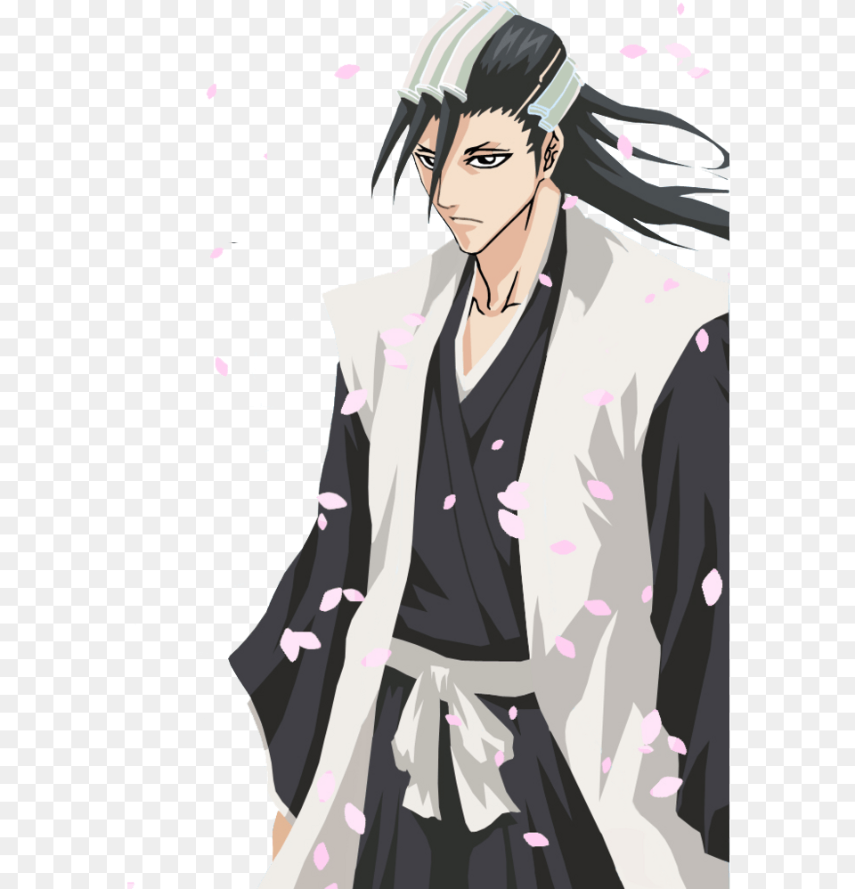 Bleach Byakuya No Background, Adult, Publication, Person, Gown Free Png Download