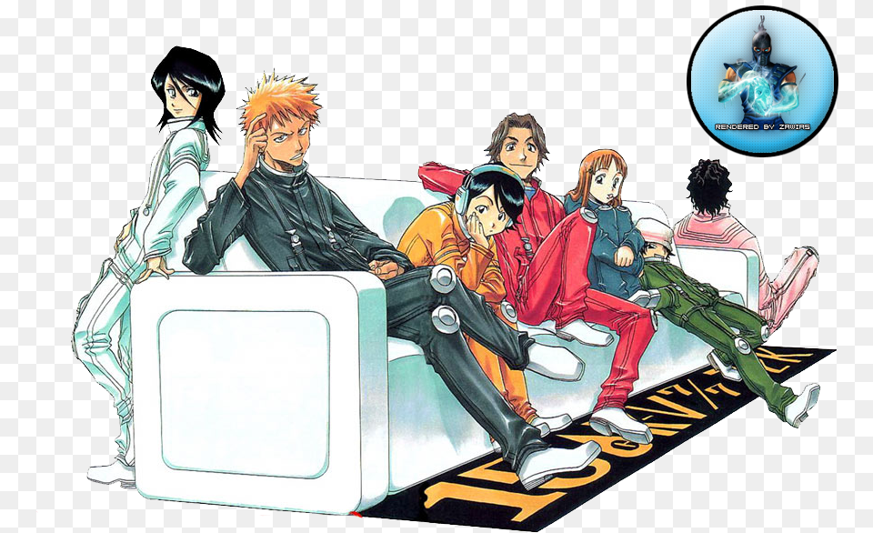 Bleach Group Render Photo Bleach Bleach Keigo Tatsuki Mizuiro, Book, Comics, Publication, Adult Png