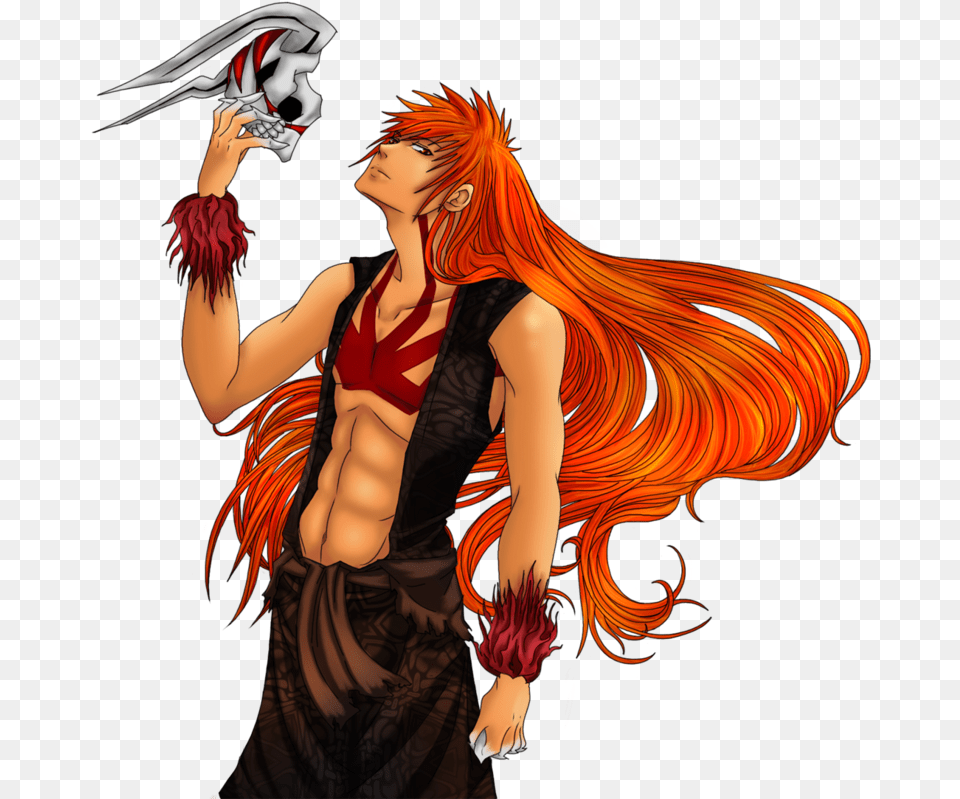 Bleach Ichigo Kurosaki Q Q Ichigo With Long Hair, Book, Comics, Publication, Adult Png