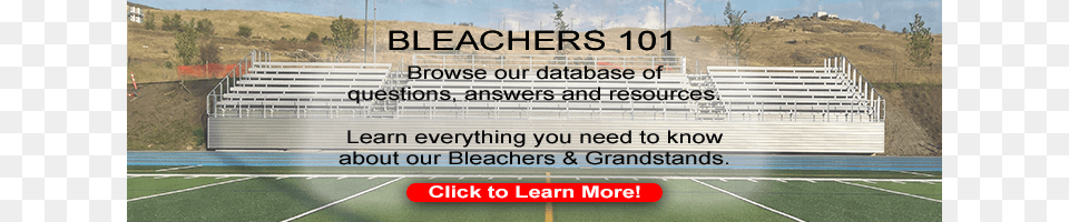 Bleachers 101 Clickable Banner Bleachers, Field, Architecture, Arena, Building Free Png