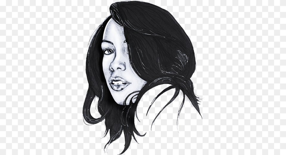 Bleed Area May Not Be Visible Aaliyah Drawing, Adult, Portrait, Photography, Person Png