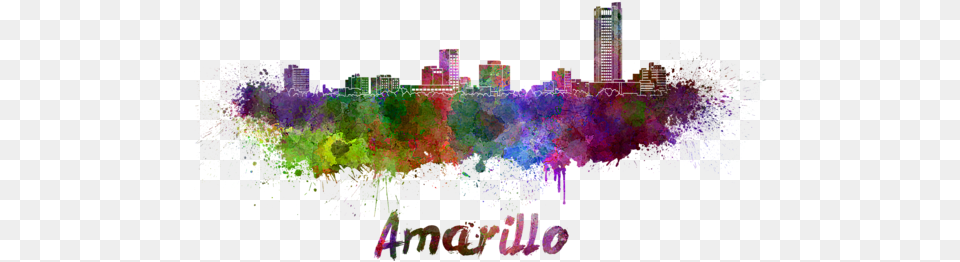 Bleed Area May Not Be Visible Aamarillo Skyline Im Watercolor Grukarte, Purple, Art, Graphics Free Png Download