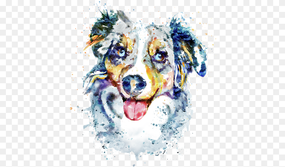 Bleed Area May Not Be Visible Border Collie Watercolour, Outdoors, Animal, Canine, Mammal Png