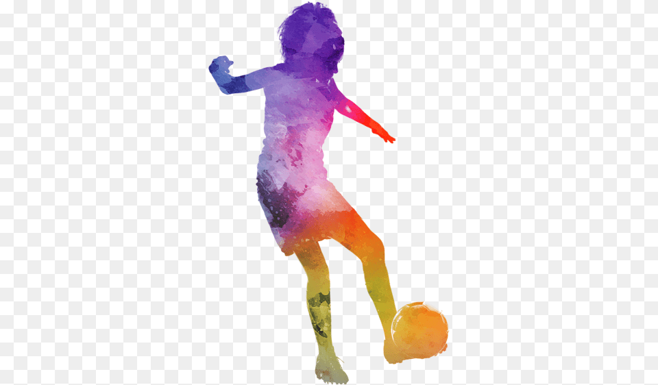Bleed Area May Not Be Visible Futbolista Mujer Silueta, Purple, Art, Person, Painting Free Png