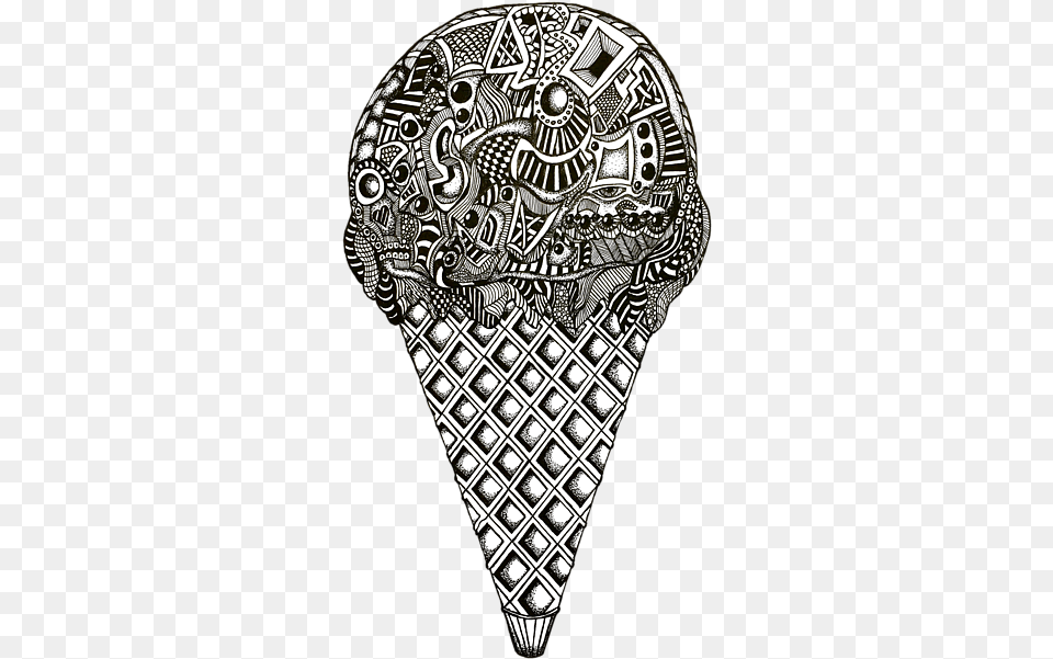Bleed Area May Not Be Visible Ice Cream Cone, Art, Doodle, Drawing, Adult Free Png