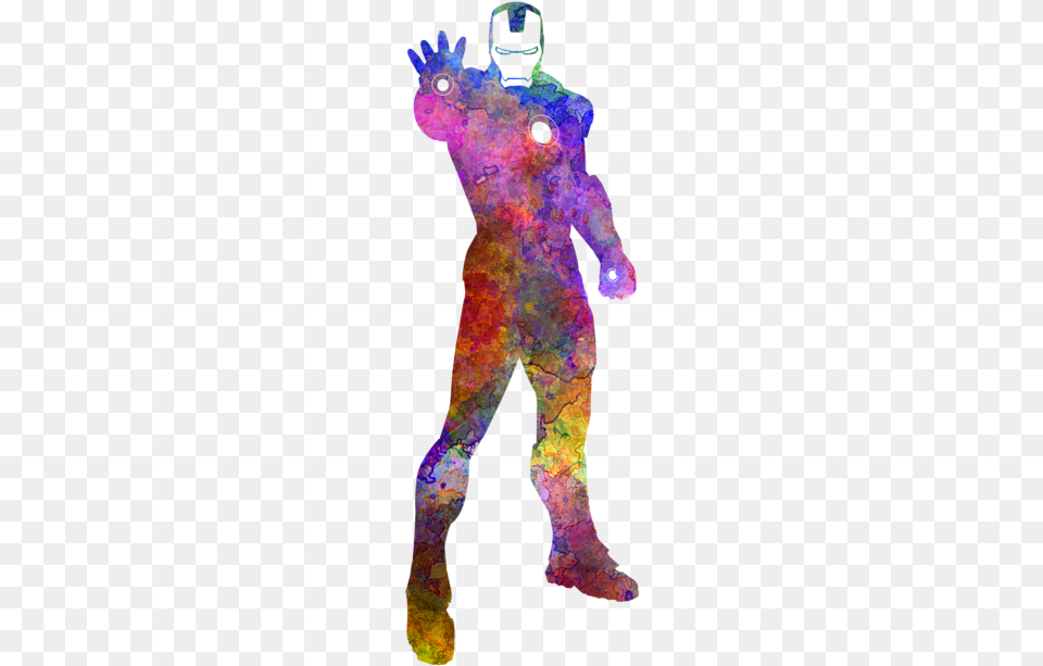 Bleed Area May Not Be Visible Iron Man 01 In Watercolor, Purple, Accessories, Art, Adult Png Image
