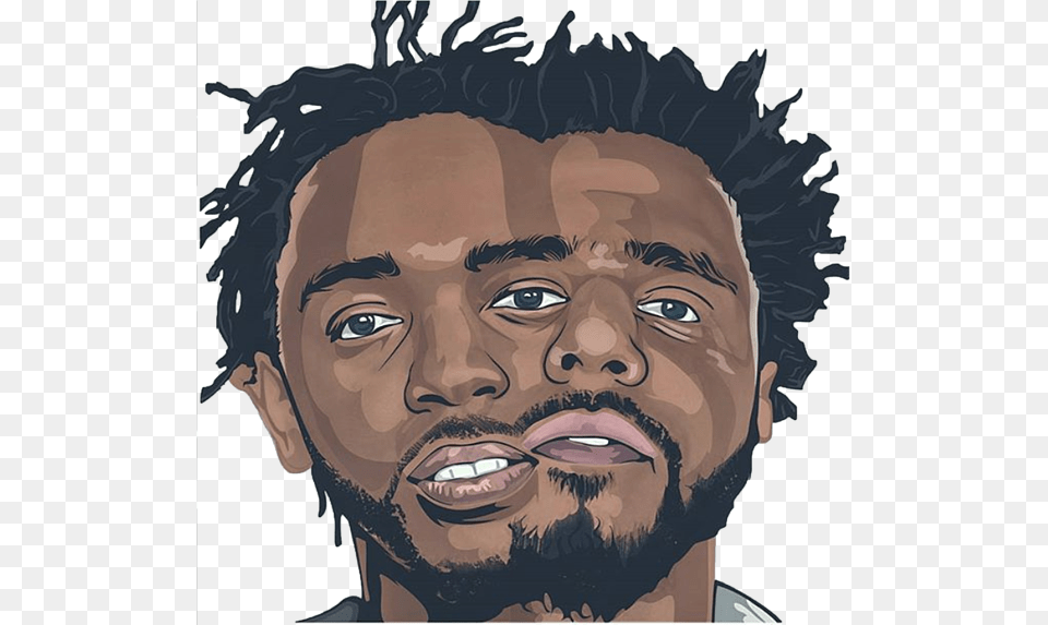 Bleed Area May Not Be Visible Kendrick Lamar And J Cole Cartoon, Portrait, Photography, Person, Head Png Image