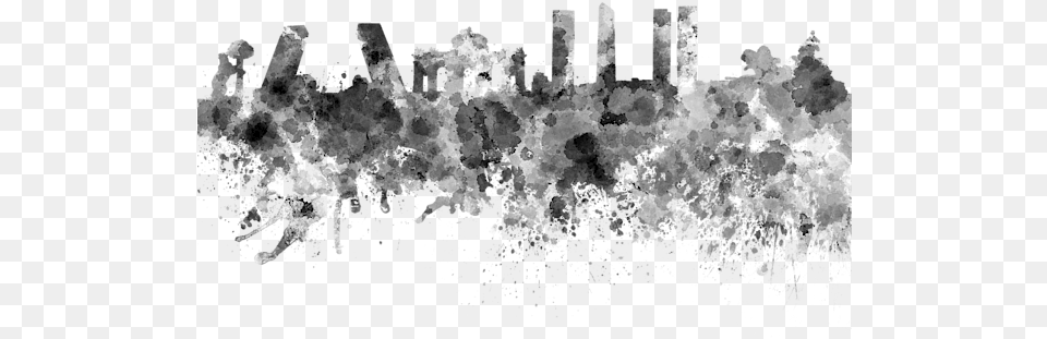 Bleed Area May Not Be Visible Madrid Skyline Watercolor, Crystal, Mineral Png