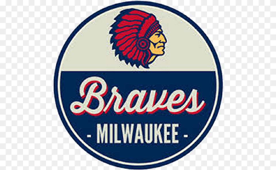 Bleed Area May Not Be Visible Milwaukee Braves Old Logo, Badge, Symbol, Face, Head Png Image