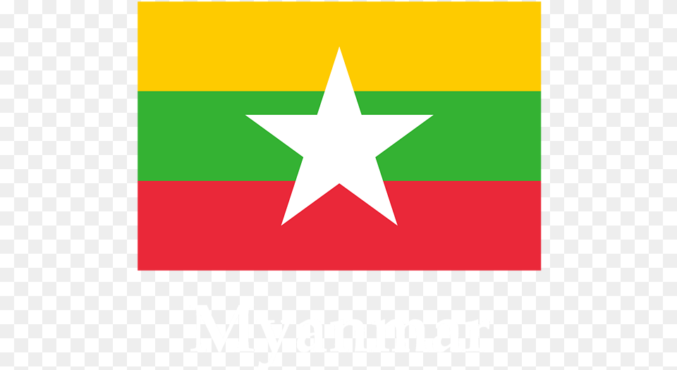 Bleed Area May Not Be Visible Myanmar Flag Vector Star Symbol, Symbol Free Png