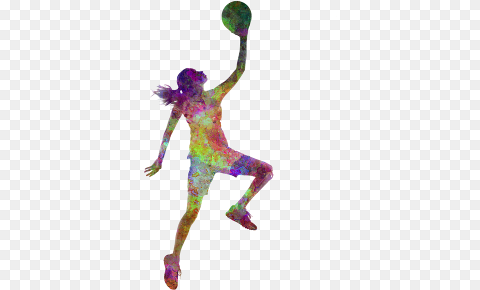 Bleed Area May Not Be Visible Painting Of Basketball Player, Dancing, Leisure Activities, Person, Purple Png Image
