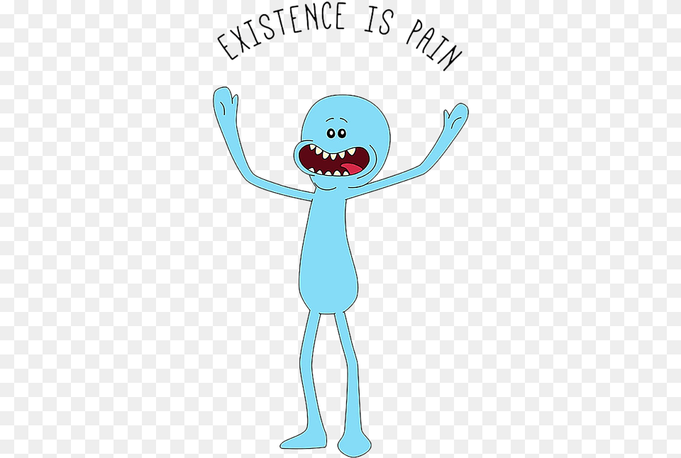 Bleed Area May Not Be Visible Rick And Morty Existence Is Pain, Alien, Person, Cartoon Free Transparent Png