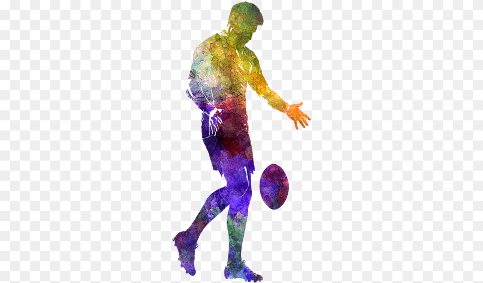 Bleed Area May Not Be Visible Rugby Man Player 02 In Watercolor, Purple, Art, Person, Adult Png