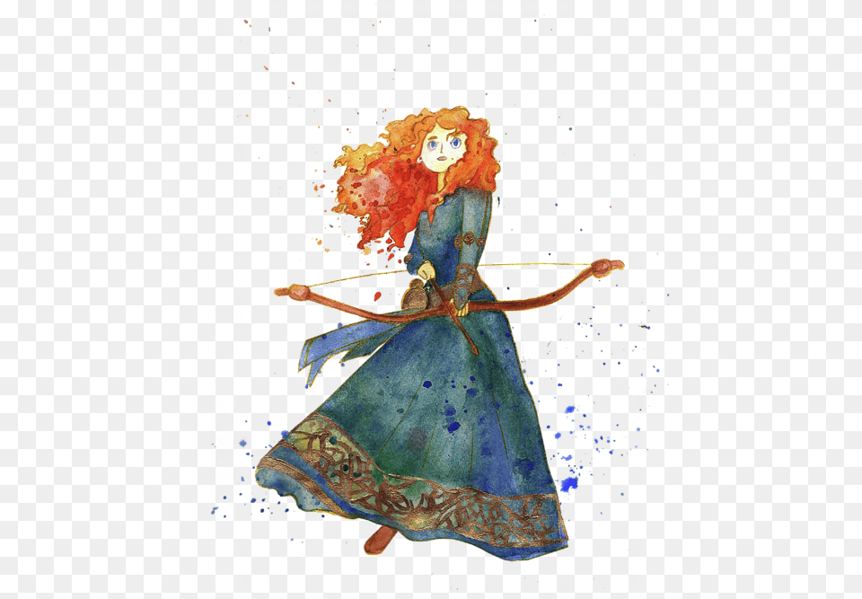 Bleed Area May Not Be Visible T Shirt Brave Merida, Adult, Bride, Female, Person Free Transparent Png